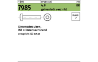 200 Stück, ~DIN 7985 4.8 ISR galvanisch verzinkt Linsenschrauben mit Innensechsrund - Abmessung: M 3 x 5 -T10
