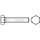 100 Stück, ISO 8676 8.8 Sechskantschrauben mit Gewinde bis Kopf, mit metrischem Feingewinde - Abmessung: M 12 x1,25x 45