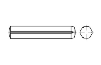 250 Stück, ISO 8740 Stahl Zylinderkerbstifte mit Fasen - Abmessung: 1,5 x 6