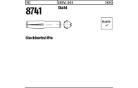 250 Stück, ISO 8741 Stahl Steckkerbstifte - Abmessung: 1,5 x 6