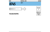 100 Stück, ISO 8745 A 1 Passkerbstifte - Abmessung: 1,5 x 8