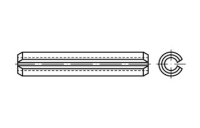 ISO 8752 Federstahl Spannstifte (-hülsen), geschlitzt, schwere Ausführung - Abmessung: 28 x 100, Inhalt: 10 Stück