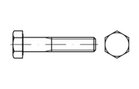 100 Stück, ISO 8765 10.9 Sechskantschrauben mit Schaft, mit metrischem Feingewinde - Abmessung: M 12 x1,5 x 45