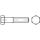 50 Stück, ISO 8765 8.8 Sechskantschrauben mit Schaft, mit metrischem Feingewinde - Abmessung: M 12 x1,25x 80