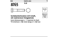 50 Stück, ISO 8765 8.8 Sechskantschrauben mit Schaft, mit metrischem Feingewinde - Abmessung: M 12 x1,25x110