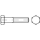 10 Stück, ISO 8765 8.8 Sechskantschrauben mit Schaft, mit metrischem Feingewinde - Abmessung: M 24 x1,5 x130