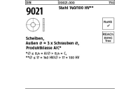 5000 Stück, DIN 9021 Stahl 140/100 HV Scheiben, Außen Ø ~3 x Schrauben Ø, Produktklasse A/C - Abmessung: 4,3 x12 x1