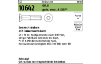 500 Stück, ISO 10642 08.8 galv. verz. 8 DiSP Senkschrauben mit Innensechskant - Abmessung: M 4 x 10