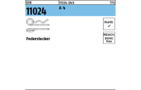 25 Stück, DIN 11024 A 4 Federstecker - Abmessung: 4 / 14,1-20