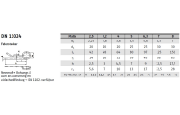 25 Stück, DIN 11024 A 4 Federstecker - Abmessung: 4 / 14,1-20