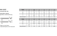 200 Stück, ISO 13337 Federstahl Spannstifte (-hülsen), geschlitzt, leichte Ausführung - Abmessung: 3 x 5