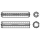 200 Stück, ISO 13337 Federstahl Spannstifte (-hülsen), geschlitzt, leichte Ausführung - Abmessung: 3 x 20