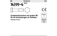 1 Stück, EN 14399-4 10.9 -P- Sechskantschrauben mit großer SW für HV-verbindungen im Stahlbau - Abmessung: M 12 x 40