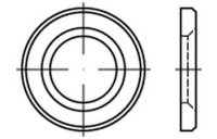 1 Stück, EN 14399-6 Stahl 300 HV -P- Scheiben, rund, für HV-verbindungen im Stahlbau - Abmessung: 30 (31x56x 5)