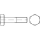 1 Stück, EN 14399-4 10.9 -P- Sechskantschrauben mit großer SW für HV-verbindungen im Stahlbau - Abmessung: M 30 x 95