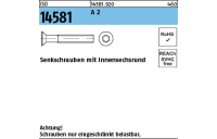 2000 Stück, ISO 14581 A 2 Senkschrauben mit Innensechsrund - Abmessung: M 2 x 5 -T6