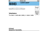 200 Stück, EN 16983 1.4310/1.4568 Tellerfedern - Abmessung: 8 x 4,2x0,4