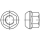 100 Stück, DIN 74361 8 Form A phosphatiert Kugelbundmuttern - Abmessung: AM 20x1,5 SW27