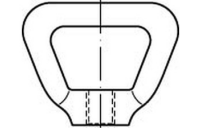 10 Stück, DIN 80704 Messing Korbmuttern - Abmessung: M 10