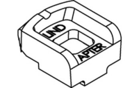 1 Stück, Artikel 82001 GTW 40 A-M feuerverzinkt LINDAPTER-Klemmen A-M mit Rezess (Kopf-Drehsperre), mittlere Nockenhöhe - Abmessung: MM 24 / 12,0