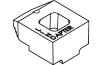 1 Stück, Artikel 82002 GTW 40 B-M feuerverzinkt LINDAPTER-Klemmen B-M mit glatter Aflage, mittlere Nockenhöhe - Abmessung: MM 24 / 12,0