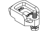 1 Stück, Artikel 82007 GTW 40 D 2 galvanisch verzinkt LINDAPTER-Klemmen D 2 mit Stellschraube, mit Rezess - Abmessung: M 12 / 10 - 22