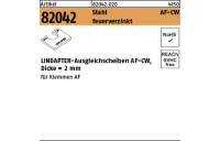 1 Stück, Artikel 82042 Stahl AF-CW feuerverzinkt LINDAPTER-Ausgleichsscheiben AF-CW, Dicke = 2 mm - Abmessung: AF M 12 CW