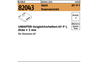 1 Stück, Artikel 82043 Stahl AF-P 1 feuerverzinkt LINDAPTER-Ausgleichsscheiben AF-P 1, Dicke = 5 mm - Abmessung: AF M 12 P1