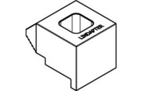 1 Stück, Artikel 82048 Temperguss BR-M galvanisch verzinkt LINDAPTER-Klemmen BR für Schienenprofile und Stahlträger, mittlere Nockenhöh - Abmessung: BR 16 / 8,0