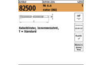 100 Stück, Artikel 82500 PA 6.6 T natur (NA) Kabelbinder, innenverzahnt, Standard - Abmessung: 2,5 x 100/ 22