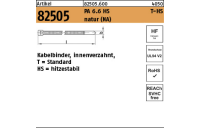 100 Stück, Artikel 82505 PA 6.6 HS T-HS natur (NA) Kabelbinder, innenverzahnt, Standard hitzestabil - Abmessung: 2,5 x 100 / 22