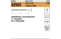 100 Stück, Artikel 82505 PA 6.6 HS T-HS schwarz (BK) Kabelbinder, innenverzahnt, Standard hitzestabil - Abmessung: 3,5 x 150 / 35