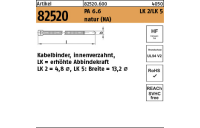 200 Stück, Artikel 82520 PA 6.6 LK 2/LK 5 natur (NA) Kabelbinder, innenverzahnt, LK erhöhte Abbindekraft - Abmessung: 4,8 x 120/ 28