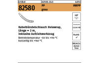 1 Stück, Artikel 82580 PP HWPP grau Kabelbündelschlauch Helawrap, Länge = 2m, inklusive Aufziehwerkzeug - Abmessung: 16