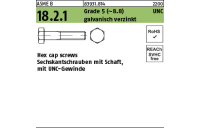 100 Stück, ASME B 18.2.1 Grade 5 (~8.8) UNC galvanisch verzinkt Hex cap screws, Sechskantschrauben mit Schaft, mit UNC Gewinde - Abmessung: 1/4 x 1 3/4