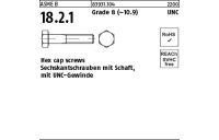 200 Stück, ASME B 18.2.1 Grade 8 (~10.9) UNC Hex cap screws, Sechskantschrauben mit Schaft, mit UNC Gewinde - Abmessung: 1/4 x 3 1/2