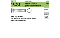 50 Stück, ASME B 18.2.1 Grade 5 (~8.8) UNC galvanisch verzinkt Hex cap screws, Sechskantschrauben mit Schaft, mit UNC Gewinde - Abmessung: 1/2 x 3