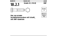 25 Stück, ASME B 18.2.1 Grade 8 (~10.9) UNF Hex cap screws, Sechskantschrauben mit Schaft, mit UNF Gewinde - Abmessung: 3/4 x 3 1/2