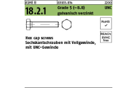 100 Stück, ASME B 18.2.1 Grade 5 (~8.8) UNC galvanisch verzinkt Hex cap screws, Sechskantschrauben mit Vollgew., mit UNC Gewinde - Abmessung: 1/4 x 5/8