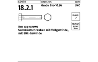 50 Stück, ASME B 18.2.1 Grade 8 (~10.9) UNC Hex cap screws, Sechskantschrauben mit Vollgew., mit UNC Gewinde - Abmessung: 1/2 x 7/8