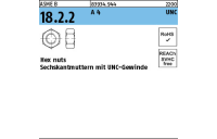 25 Stück, ASME B 18.2.2 A 4 UNC Hex cap screws, Sechskantmuttern mit mit UNC-Gewinde - Abmessung: 5/8