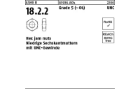 50 Stück, ASME B 18.2.2 Grade 5 (~04) UNC Hex jam nuts, Niedrige Sechskantmu. mit UNC-Gewinde - Abmessung: 7/16