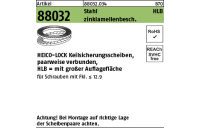 200 Stück, Artikel 88032 St.verg. zinklamellenbeschichtet, breit Heico-Lock-Scheiben, vergrößerte Auflage (Keilsicherungsscheibenpaare) - Abmessung: HLB- 5