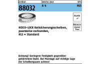 200 Stück, Artikel 88032 A 4 Heico-Lock-Scheiben, Standard (Keilsicherungsscheibenpaare) - Abmessung: HLS-10S