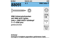 200 Stück, Artikel 88091 A 2 SPAX Seko-T SPAX Universalschrauben mit Spitze, SPAX MULTI-Senkkopf, T-STAR - Abmessung: 3 x 16/13-T10