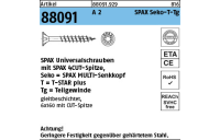 200 Stück, Artikel 88091 A 2 SPAX Seko-T-Tg SPAX Universalschrauben mit Spitze, SPAX MULTI-Senkkopf, Teilgewinde, T-STAR - Abmessung: 3,5x 35/23-T20*