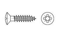 1000 Stück, Artikel 88095 Messing Liko-Z Spanplattenschrauben, Linsensenkkopf, Pozidriv-Kreuzschlitz - Abmessung: 3,5 x 25 -Z