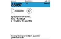 200 Stück, Artikel 88097 A 2 Seko-Z Spanplattenschrauben, Senkkopf, Pozidriv-Kreuzschlitz - Abmessung: 3,5 x 40 -Z