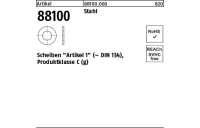 200 Stück, Artikel 88100 Stahl Scheiben Artikel 1 (ähnl. DIN 134) Produktklasse C (g) - Abmessung: 11,5x 23 x1,5