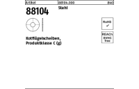 200 Stück, Artikel 88104 Stahl Kotflügelscheiben, Produktklasse C (g) - Abmessung: 6,4 x35 x1,5